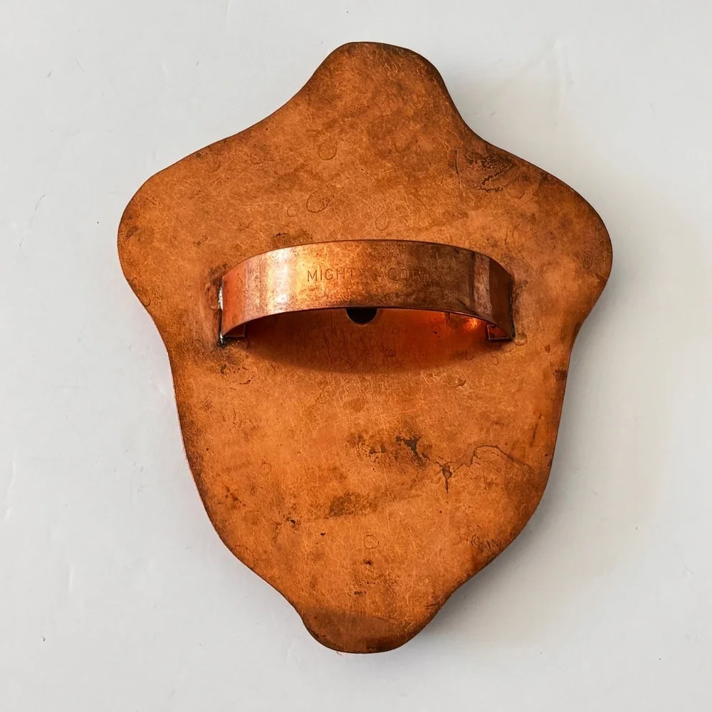 Martha Stewart XL Copper Cookie Cutter Mighty Acorn Artisan Michael Bonne